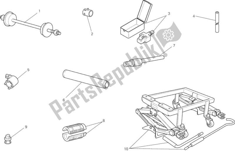 All parts for the Workshop Service Tools, Frame of the Ducati Monster 696 ABS 2013